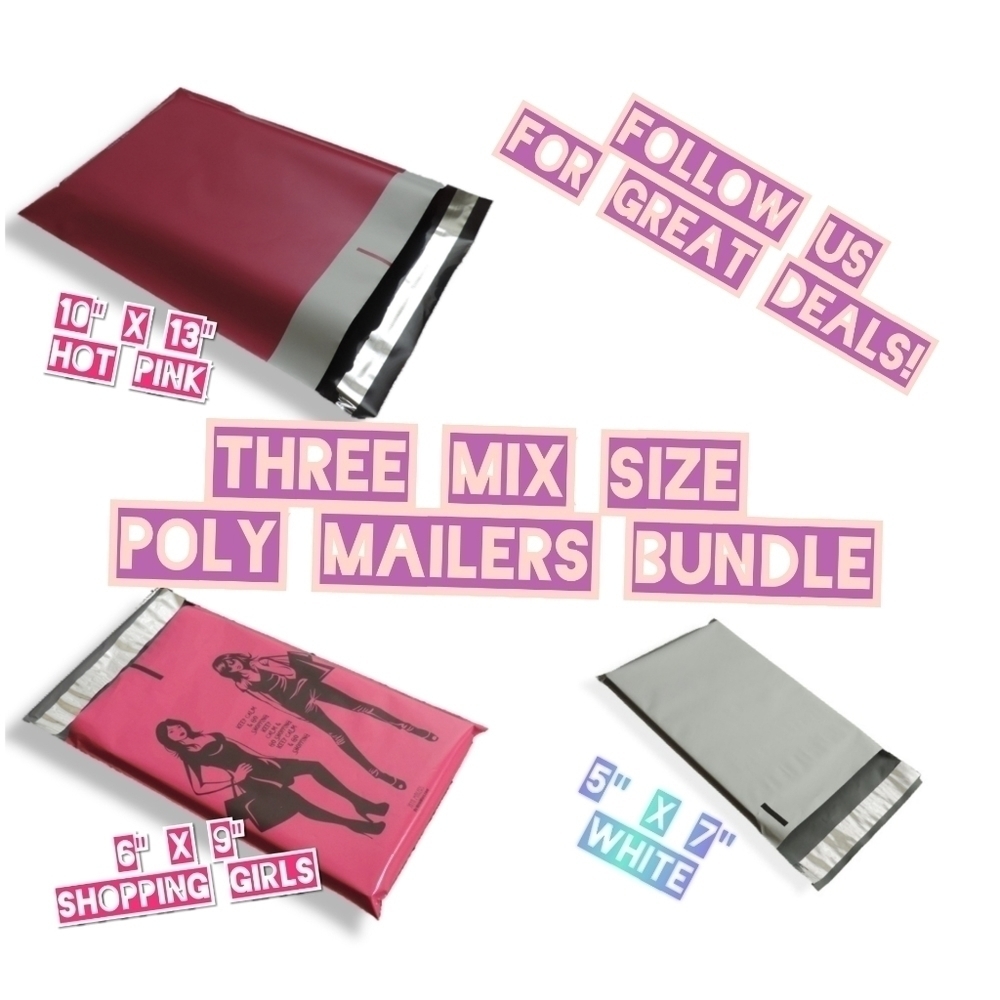 70 Mix Size Poly Mailer Bundle